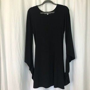 Sohung Designs Women's Size Small Black Knit Circle Dress Made in New York